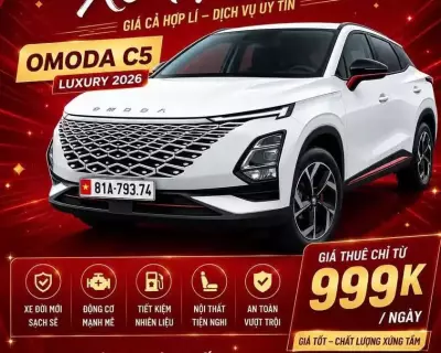 Cho thuê xe OMODA C5 LUXURY 2026 tại Gia Lai