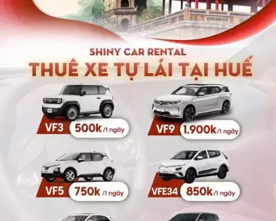 Cho thuê xe điện tại Huế (Xe tự lái)