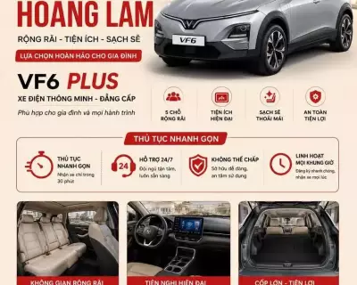 Cho thuê xe Vinfast VF6 plus tại HCM