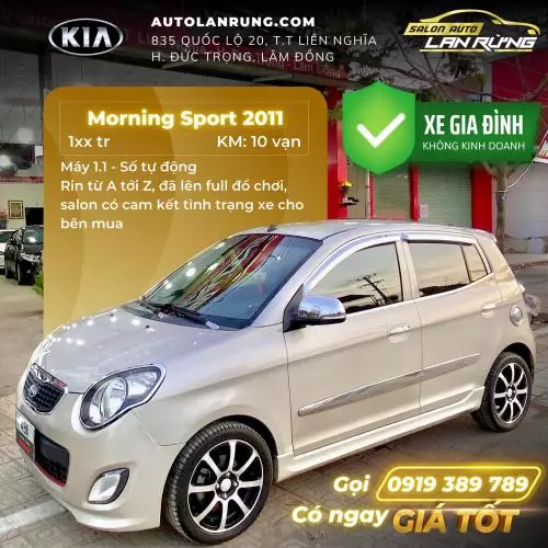 Bán Xe Kia Morning SX AT Sport 2011