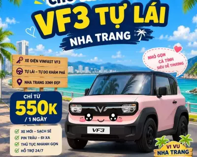Cho thuê xe Vinfast VF3 tại Nha Trang