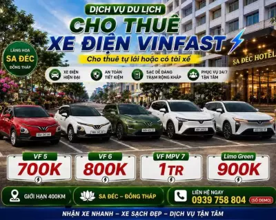 Cho thuê xe điện tự lái tại Đồng Tháp