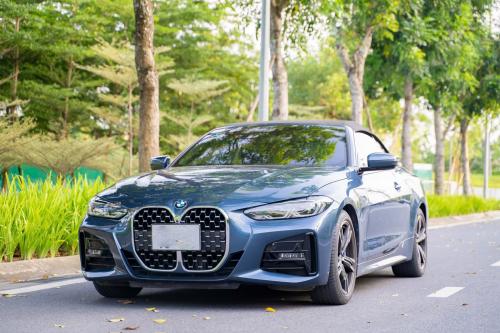 Bán xe BMƯ 430i Convertible 2022 màu xanh/nâu siêu lướt 1v2 km, giá tốt