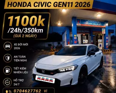 Cho thuê xe Honda Civic tại Gò Dầu