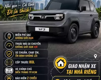 Cho thuê xe VinFast VF3 tại Củ Chi