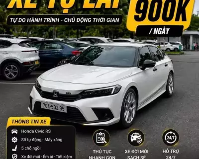 Cho thuê xe Honda Civic RS tại Tây Ninh