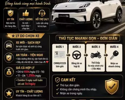 Cho thuê xe Lynk & Co 06 tại Bình Dương