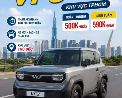 Cho thuê Vinfast VF3 tự lái tại HCM