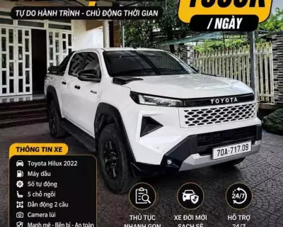 Cho thuê xe Toyota Hilux tại Tây Ninh