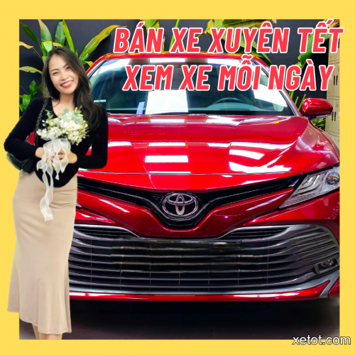 Bán Xe Toyota Camry 2021 bản cao cấp màu đỏ siêu lướt 28000 km xe full lịch sử hãng
