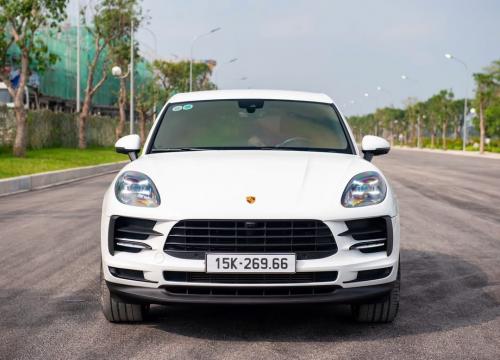 Bán Porsche Macan 2021 màu trắng, xe nhập khẩu, bảo hành chĩnh hãng 
