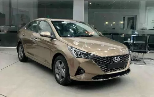 Bán Xe Hyundai Accent 1.4AT Đặc biệt 2022 Vàng cát - Tặng full phụ kiện bảo vệ xe